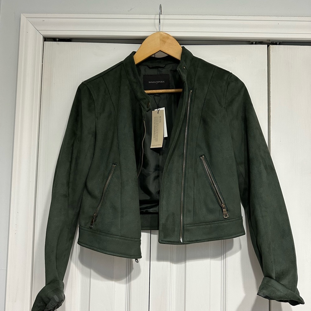 Suede Moto Jacket